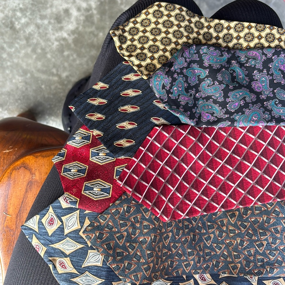 7 vintage fancy brand ties